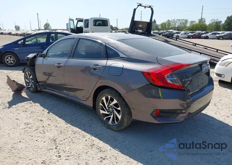 2016 Honda Civic Ex from USA, damaged, VIN 19XFC2F75GE054476